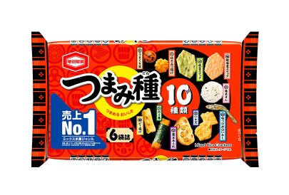 亀田製菓　つまみ種　120g(6Ｐ)×12袋入　ケース販売
