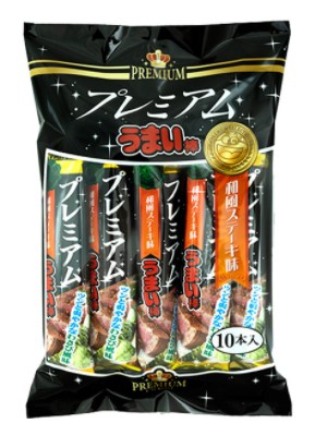 やおきん プレミアムうまい棒 和風ステーキ味 10本入 駄菓子