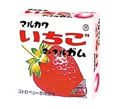 マルカワ ビッグサイズいちごマーブルガム 6粒×25個入 ガム