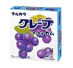マルカワ ビッグサイズグレープマーブルガム　6粒×25個入